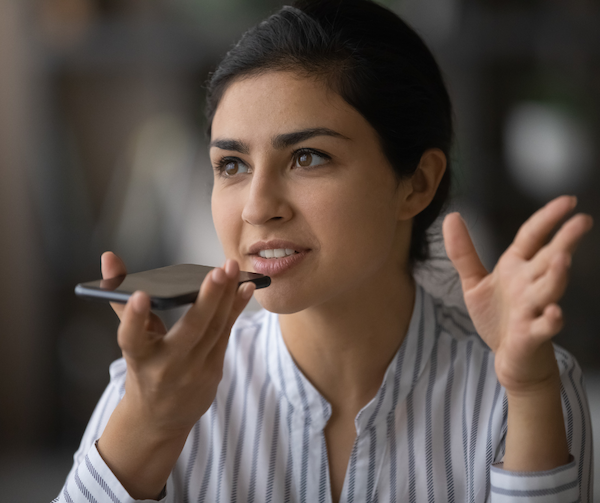 professional woman on phone